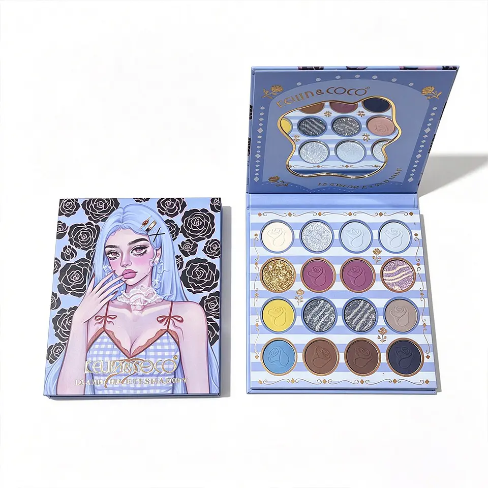 Paleta de Sombras Serie Ghost Music de 12 Colores KEVIN&COCO 1