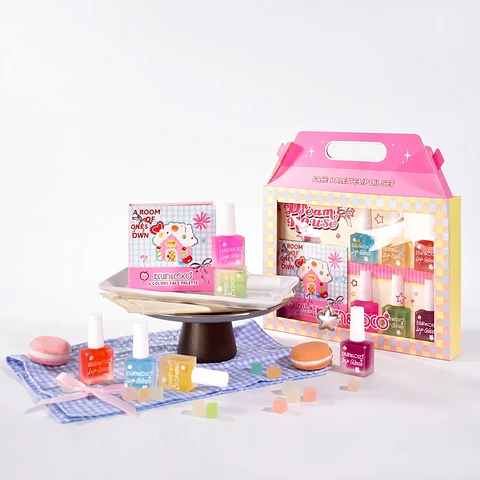 Aceite labial Soft Moonlight y kit de maquillaje facial - 6 piezas KEVIN&COCO