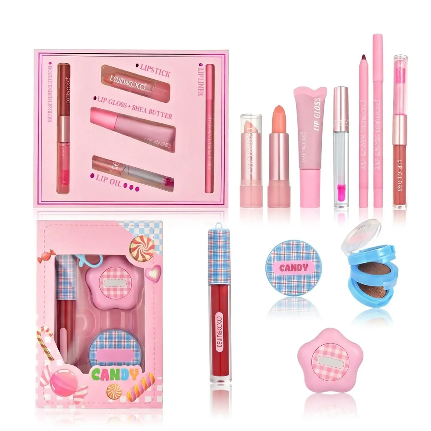 Set de brillo labial Pink Song - 6 unidades KEVIN&COCO 1