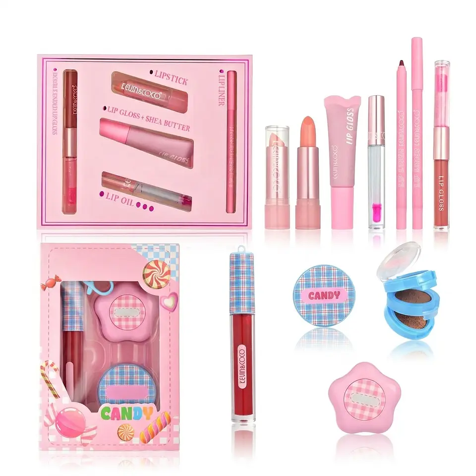 Set de brillo labial Pink Song - 6 unidades KEVIN&COCO 1