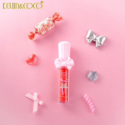 Set de regalo mini de brillo labial con lazo KEVIN&COCO