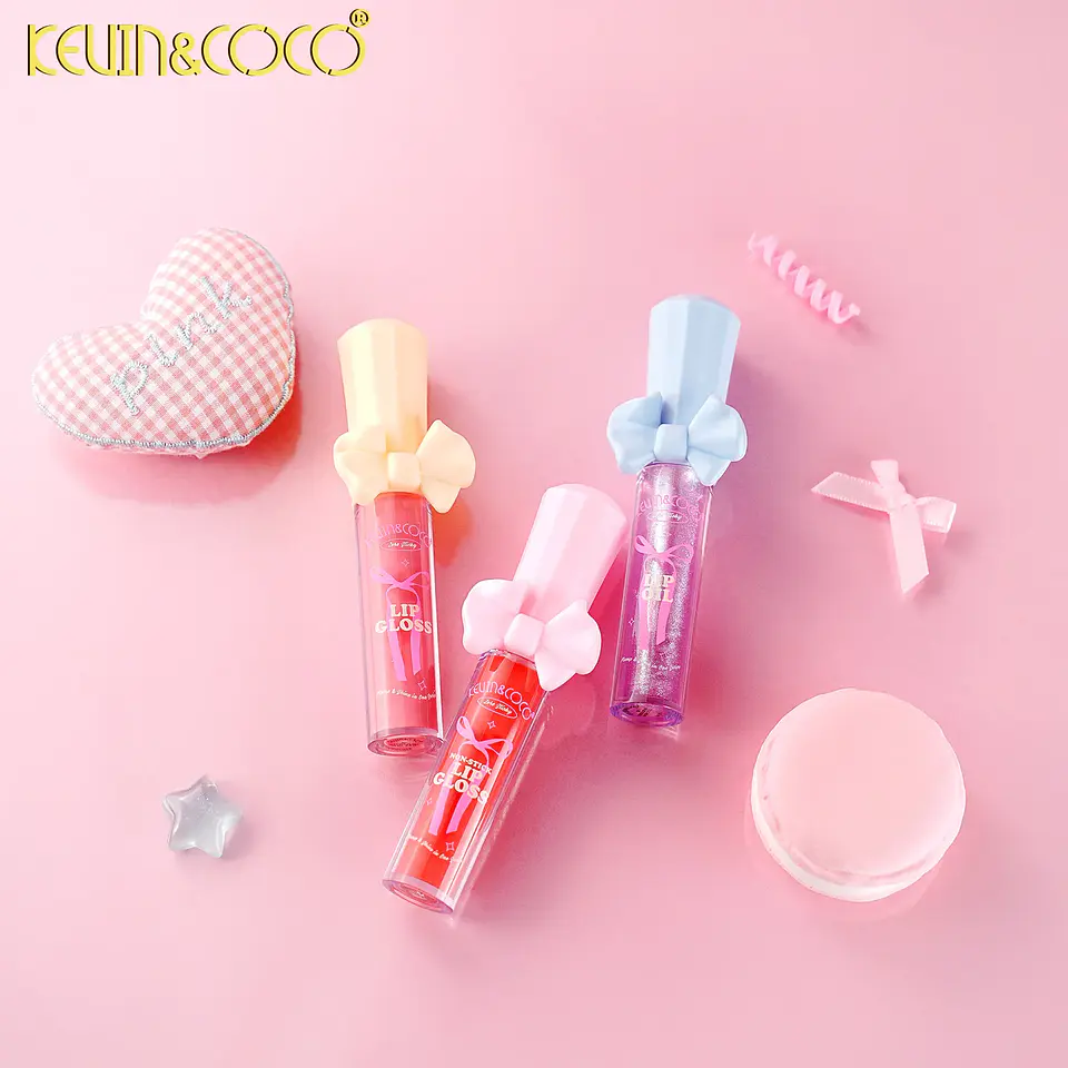 Set de regalo mini de brillo labial con lazo KEVIN&COCO 3