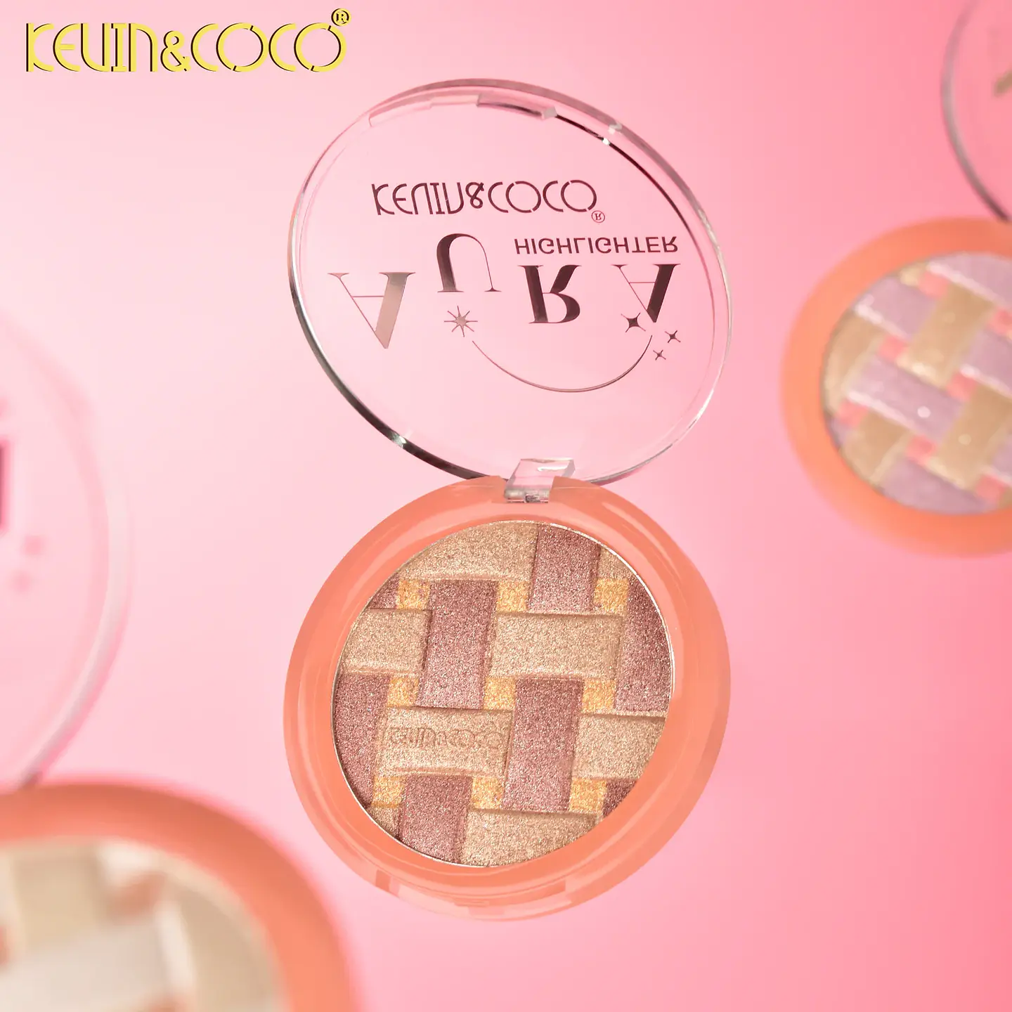 iluminadores Crystal Grid Luminous Highlighter Powder KEVIN&COCO 4