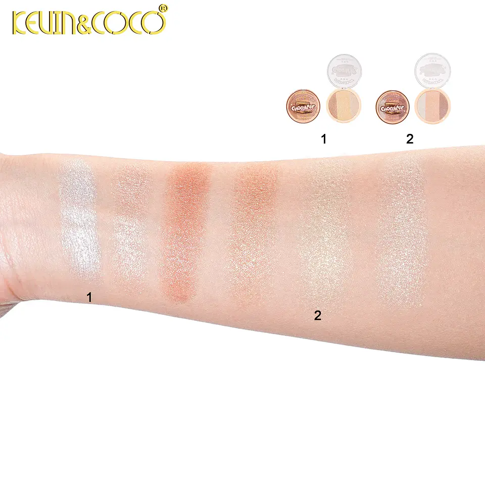 Galleta de chocolate – Paleta de iluminadores grandes  KEVIN&COCO 4