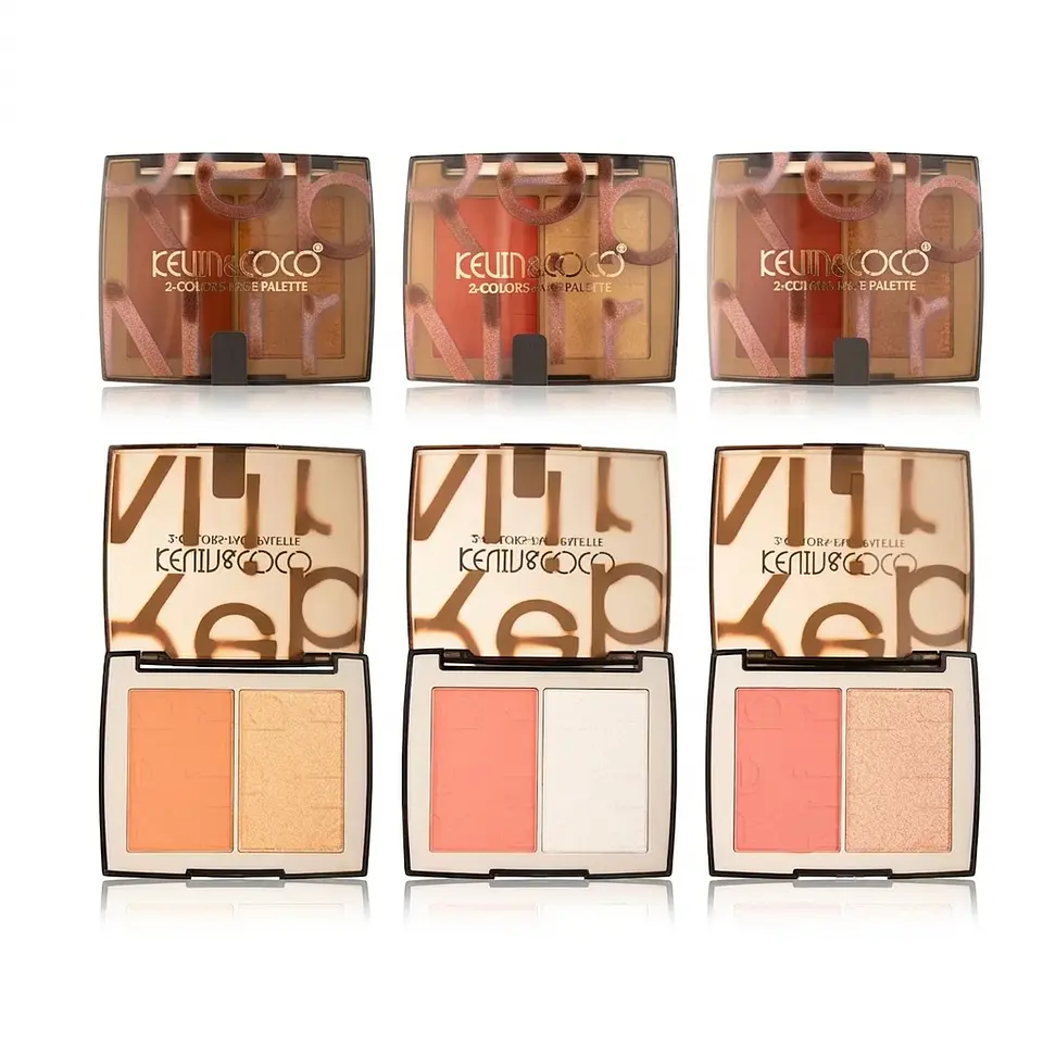 paleta de colorete e iluminador Rebirth KEVIN&COCO 1