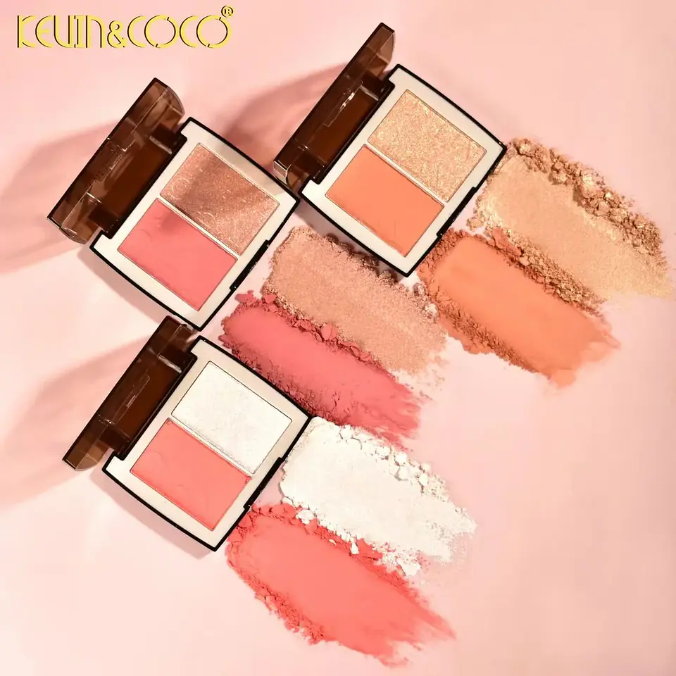 paleta de colorete e iluminador Rebirth KEVIN&COCO 2