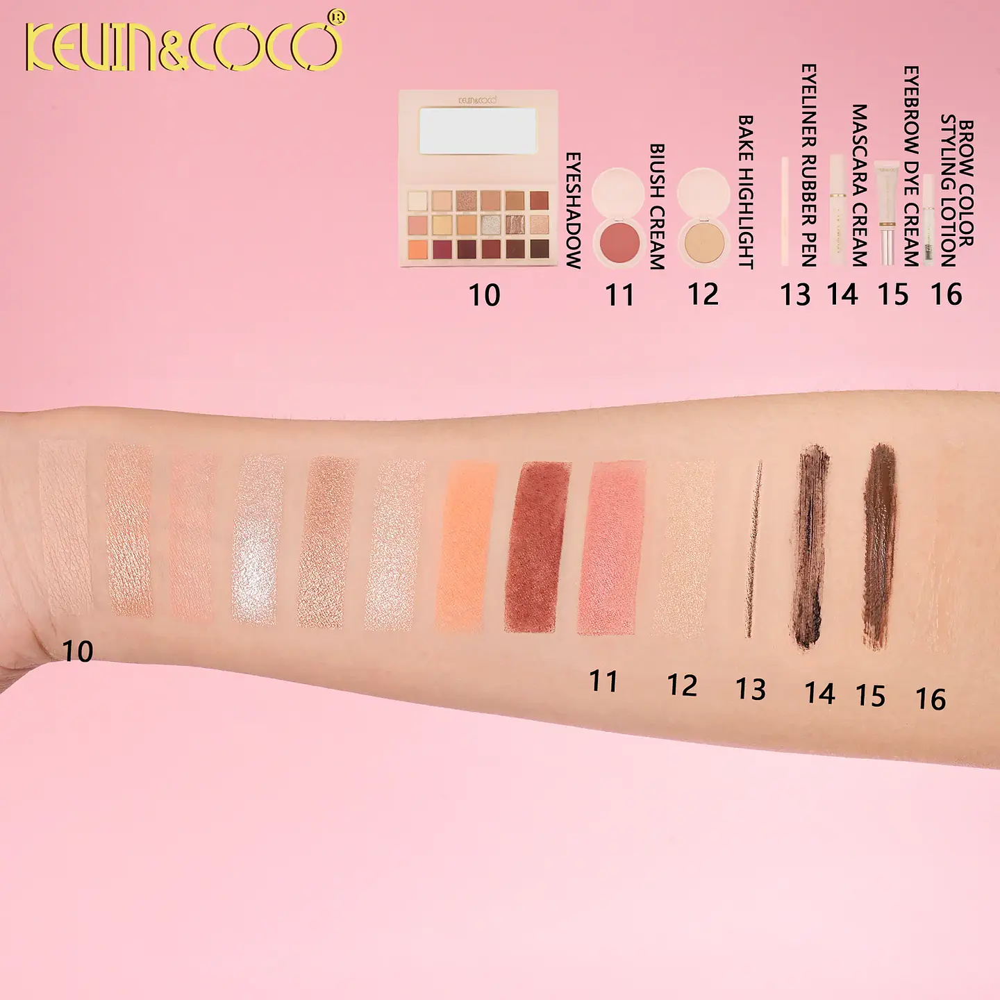 Set de maquillaje Amor Sagrado KEVIN&COCO 6