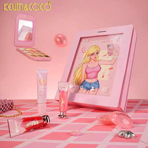 Set de maquillaje con forma de teléfono 