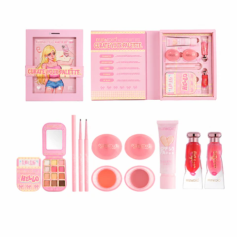 Set de maquillaje con forma de teléfono 