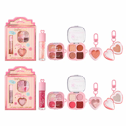 Set Sweetheart Catcher (Sombra de ojos + Brillo de labios + Colorete) 