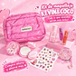 Kit de Maquillaje Completo Kevin & COCO - Set de 7 Piezas Cute Pink con Neceser, Sombras Corazón, Aceite Labial y Polvo Compacto - thumbnail 1