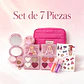 Kit de Maquillaje Completo Kevin & COCO - Set de 7 Piezas Cute Pink con Neceser, Sombras Corazón, Aceite Labial y Polvo Compacto - thumbnail 3