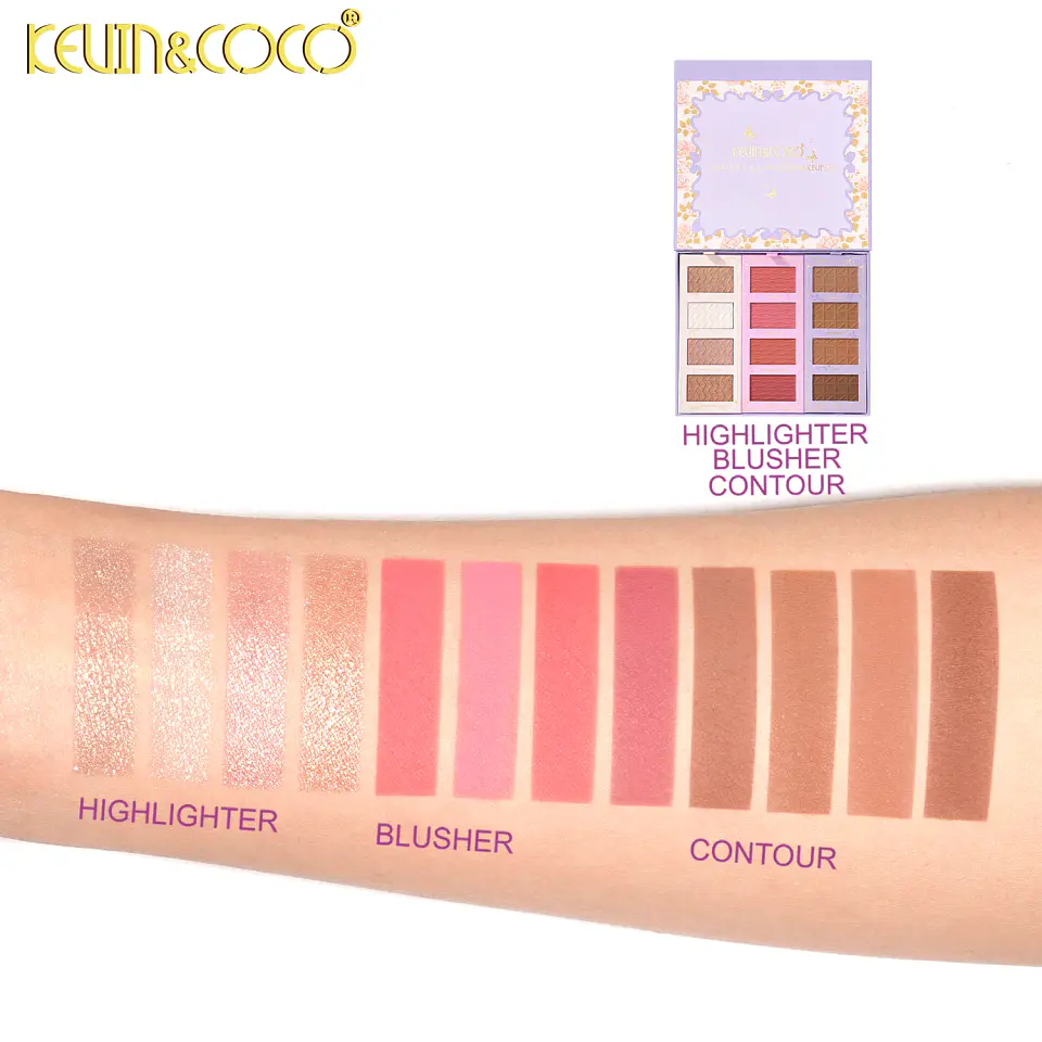 set de maquillaje romantico morado  5