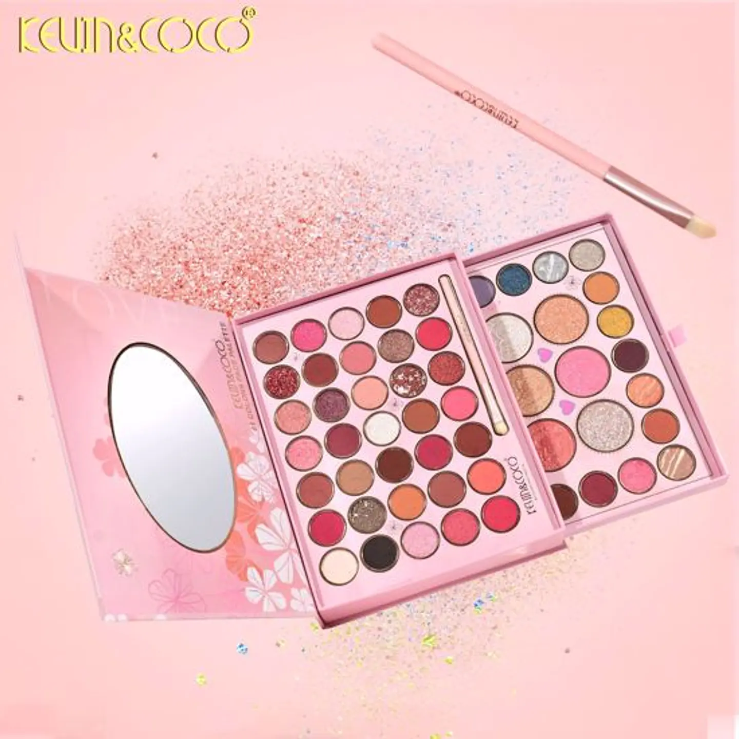 set de sombras de ojos + brocha  5