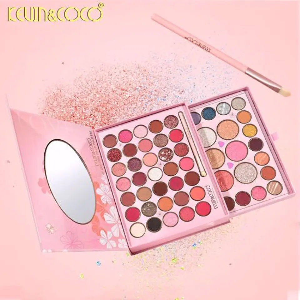 set de sombras de ojos + brocha  5