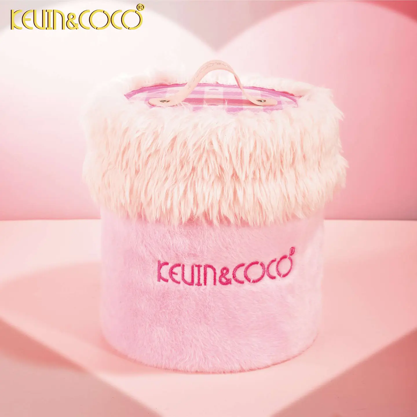 Organizador de Maquillaje Peluche Pink Fluffy - Kevin & Coco (Ref. KC1353) 4