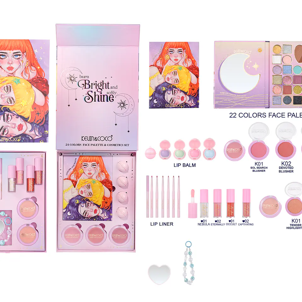 Maxi Set de Maquillaje Kevin & Coco KC1509 - 24 Colores 1