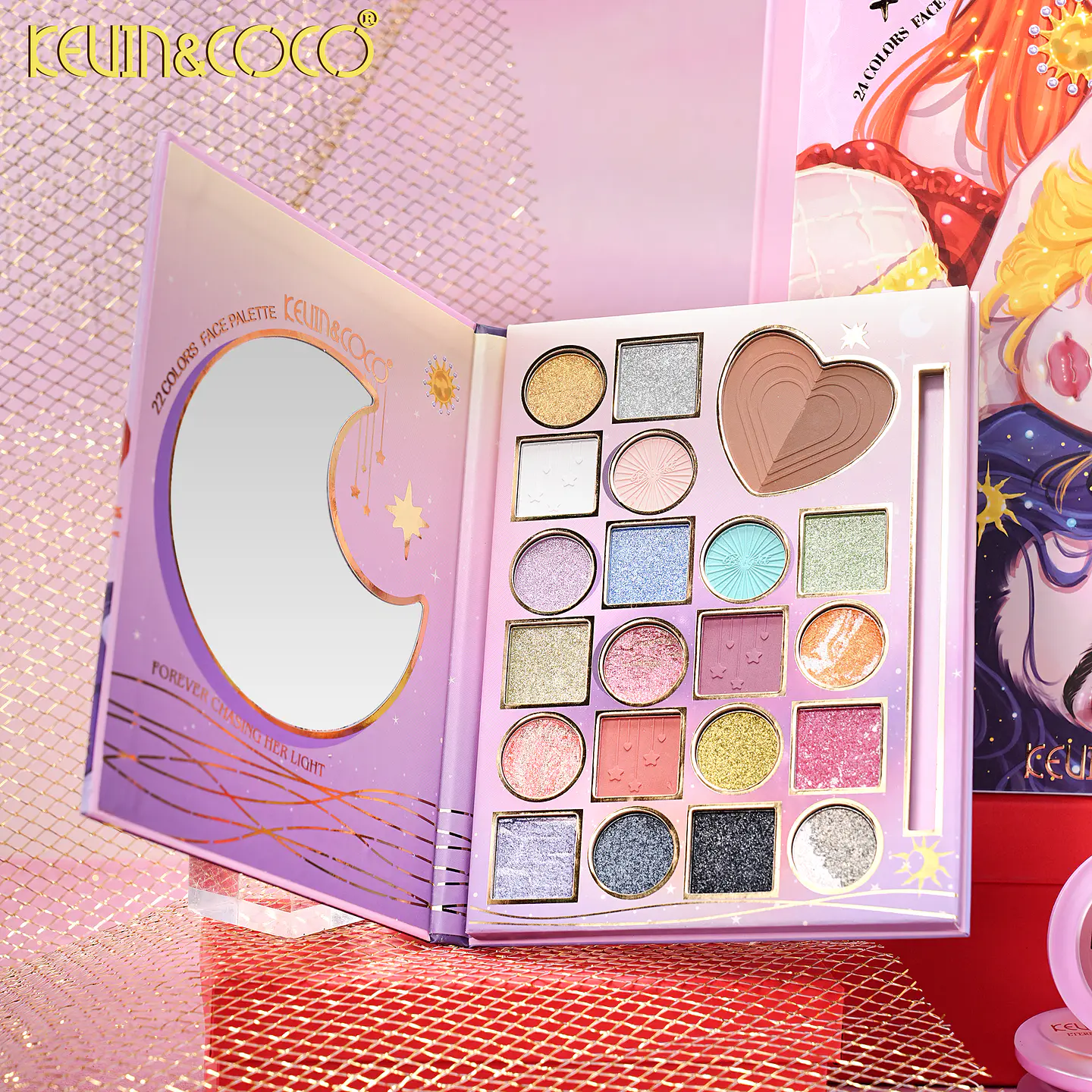 Maxi Set de Maquillaje Kevin & Coco KC1509 - 24 Colores 3