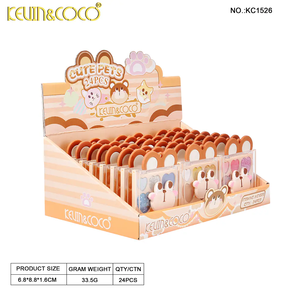 Paleta de Sombras Cute Pets Kevin & Coco - Modelo KC1526 3