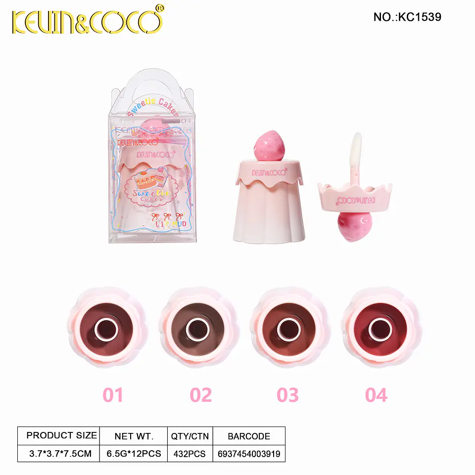 Lip Mud Sweetie Cakes Kevin & Coco - Modelo KC1539 1