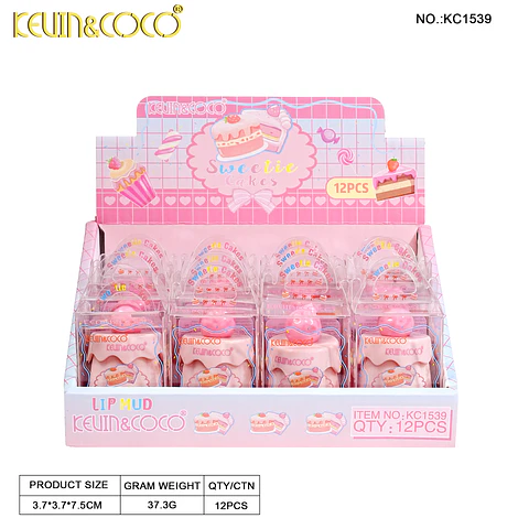 Lip Mud Sweetie Cakes Kevin & Coco - Modelo KC1539