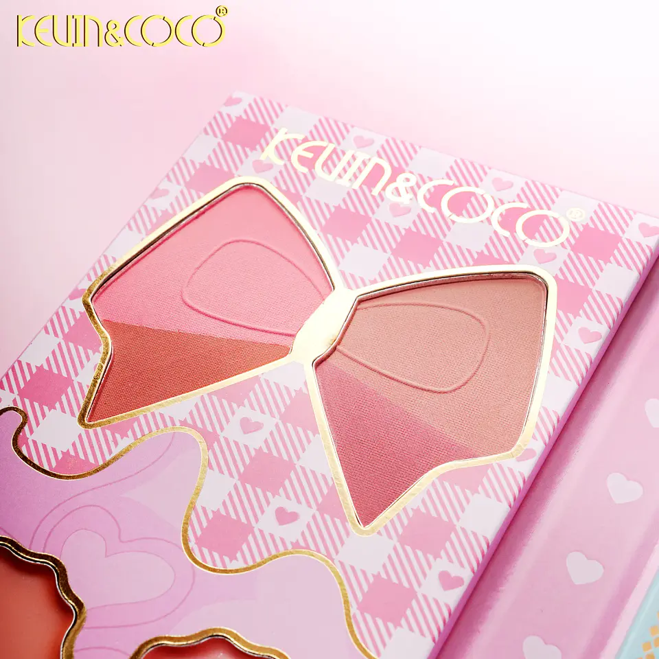 Paleta de maquillaje para rostro y ojos Peach Heart Strategy de 52 colores 3