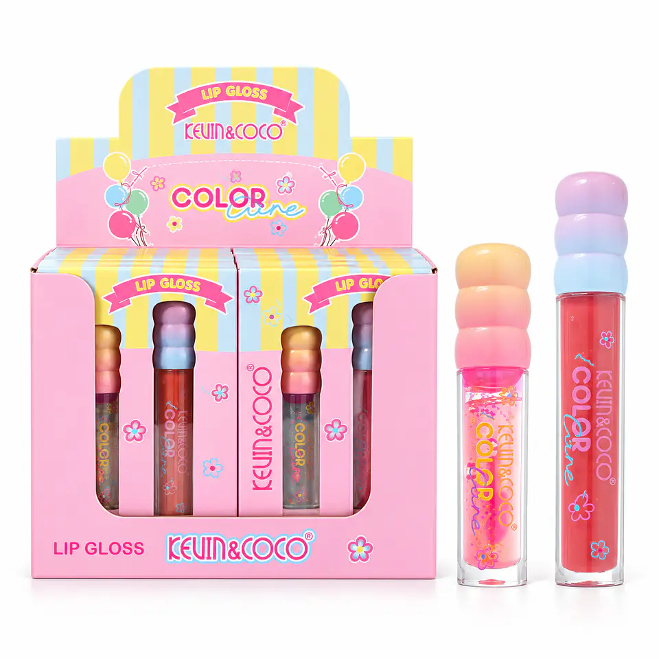 Dúo de Brillo y Aceite Labial KEVIN&COCO Color  1