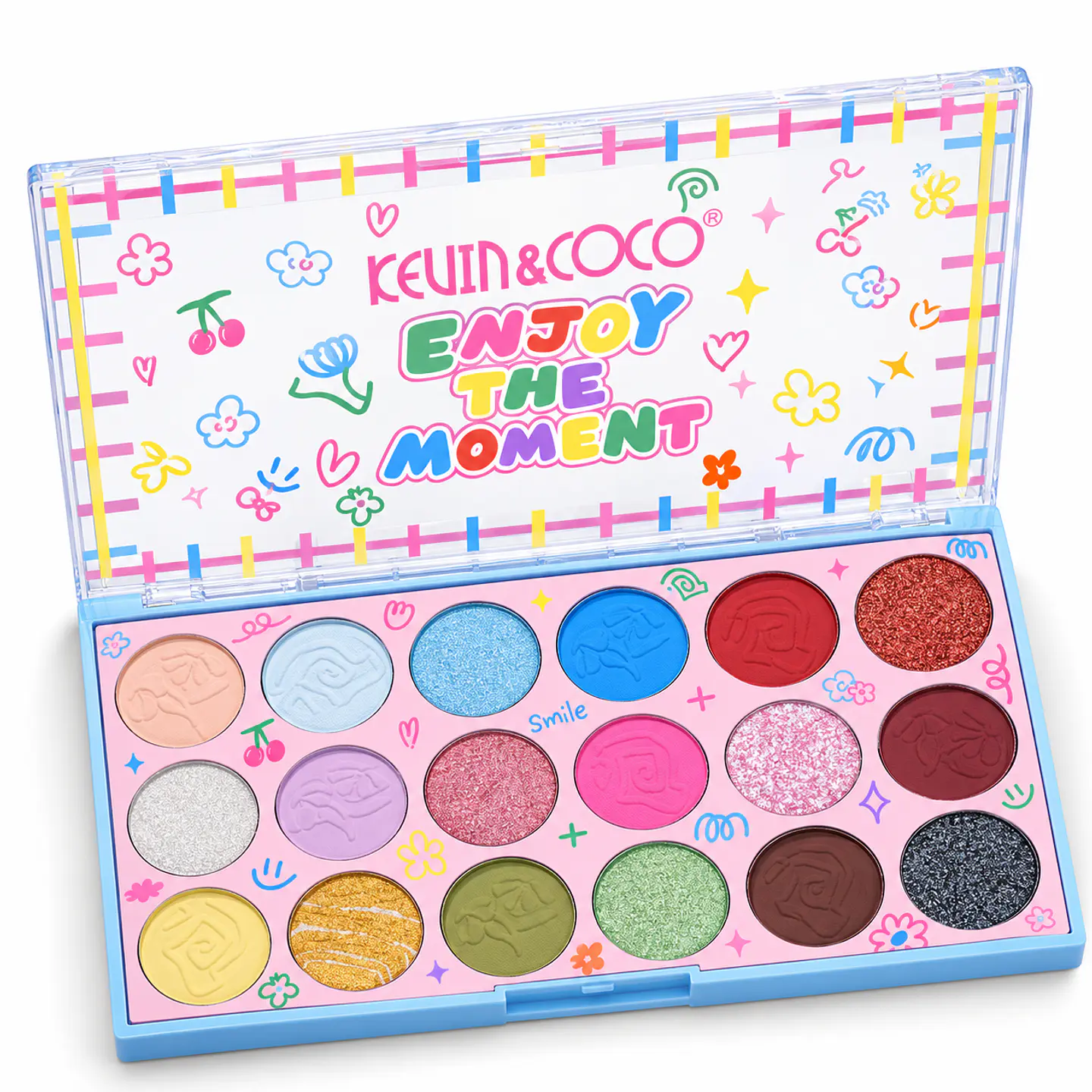 Paleta de Sombras KEVIN&COCO Enjoy the Moment – 18 tonos  2