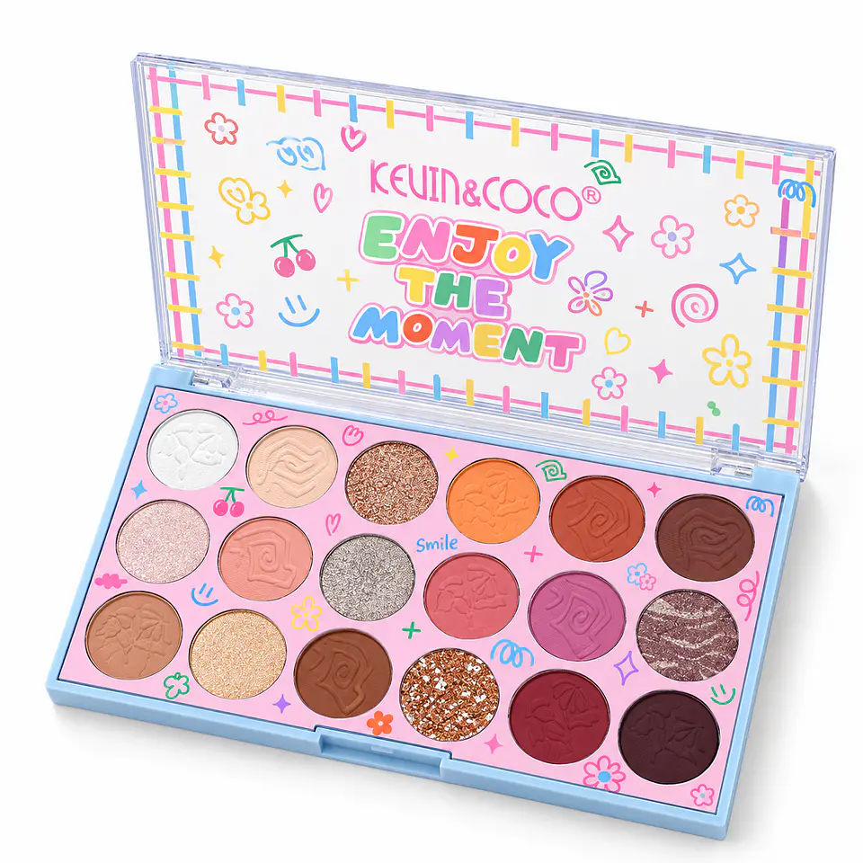 Paleta de Sombras KEVIN&COCO Enjoy the Moment – 18 tonos  3