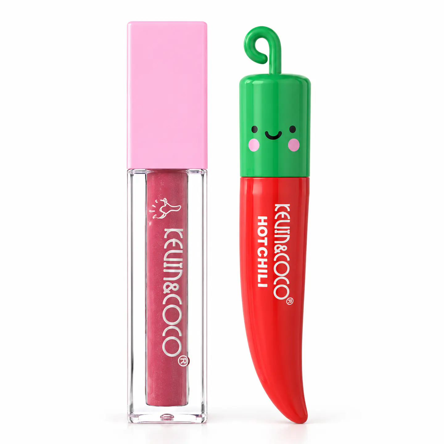 Dúo de Brillo y Aceite Labial KEVIN&COCO Hot Chili – KC1578 1