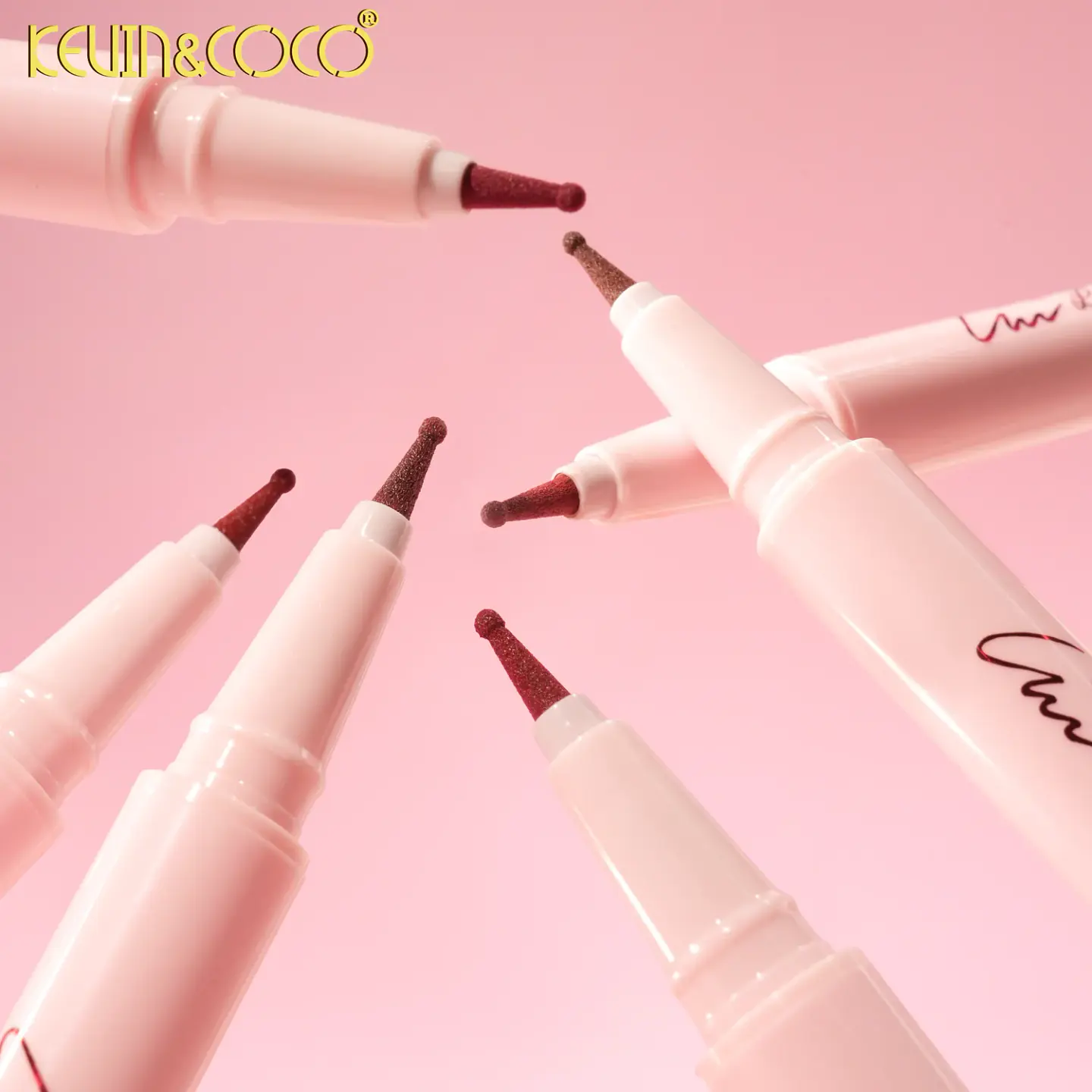 Delineador de labios hidratante de larga duración Ain-Veil Lock-In - Set de 6 2