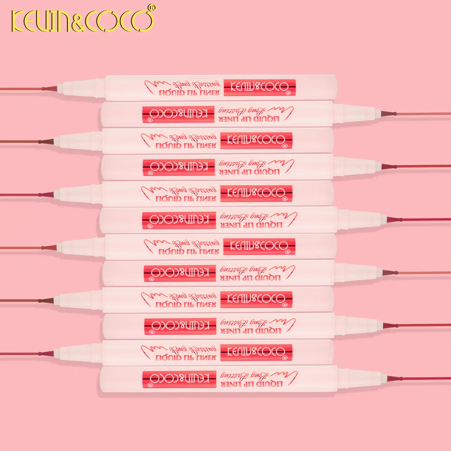 Delineador de labios hidratante de larga duración Ain-Veil Lock-In - Set de 6 5