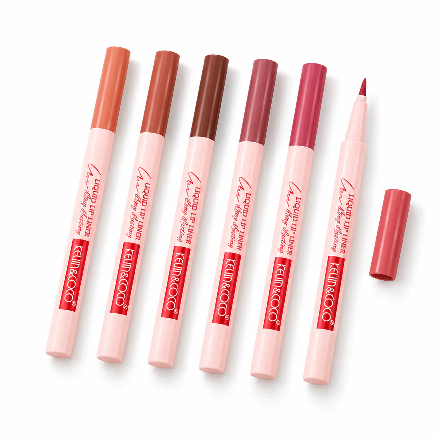 Delineador de labios hidratante de larga duración Ain-Veil Lock-In - Set de 6 8