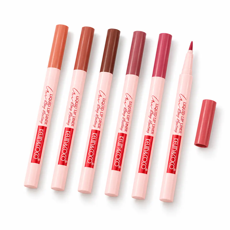 Delineador de labios hidratante de larga duración Ain-Veil Lock-In - Set de 6 8