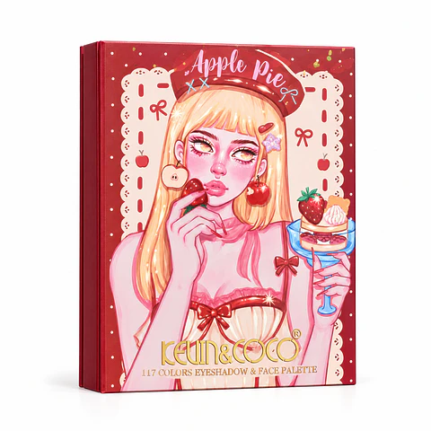 Paleta de Sombras y Rostro KEVIN&COCO Apple Pie – 117 tonos | KC1706