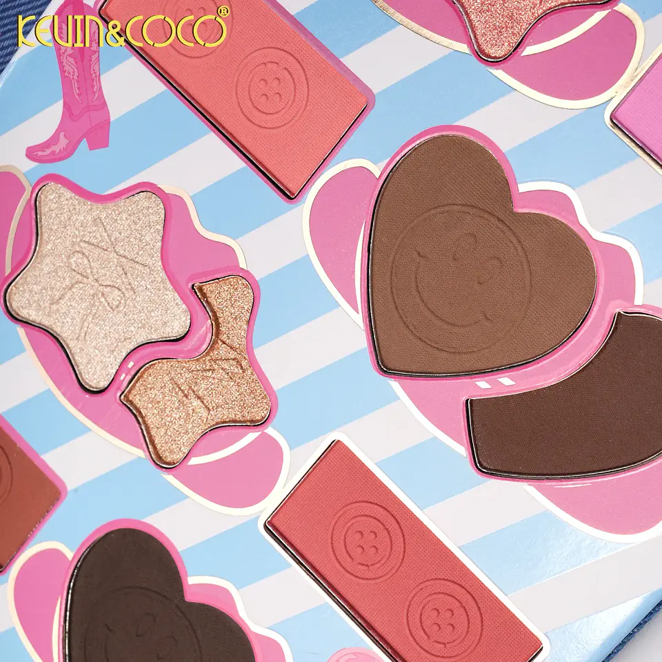 Paleta de sombras kevin&coco 82 colores  2