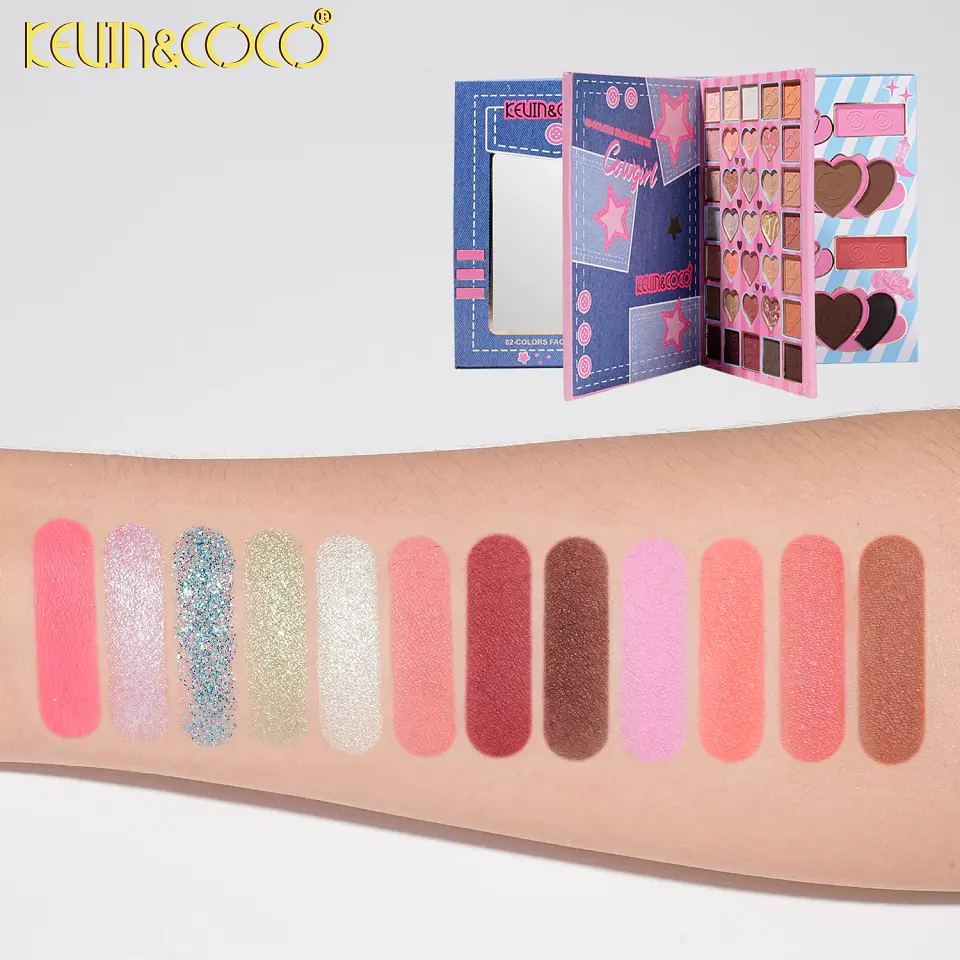 Paleta de sombras kevin&coco 82 colores  3