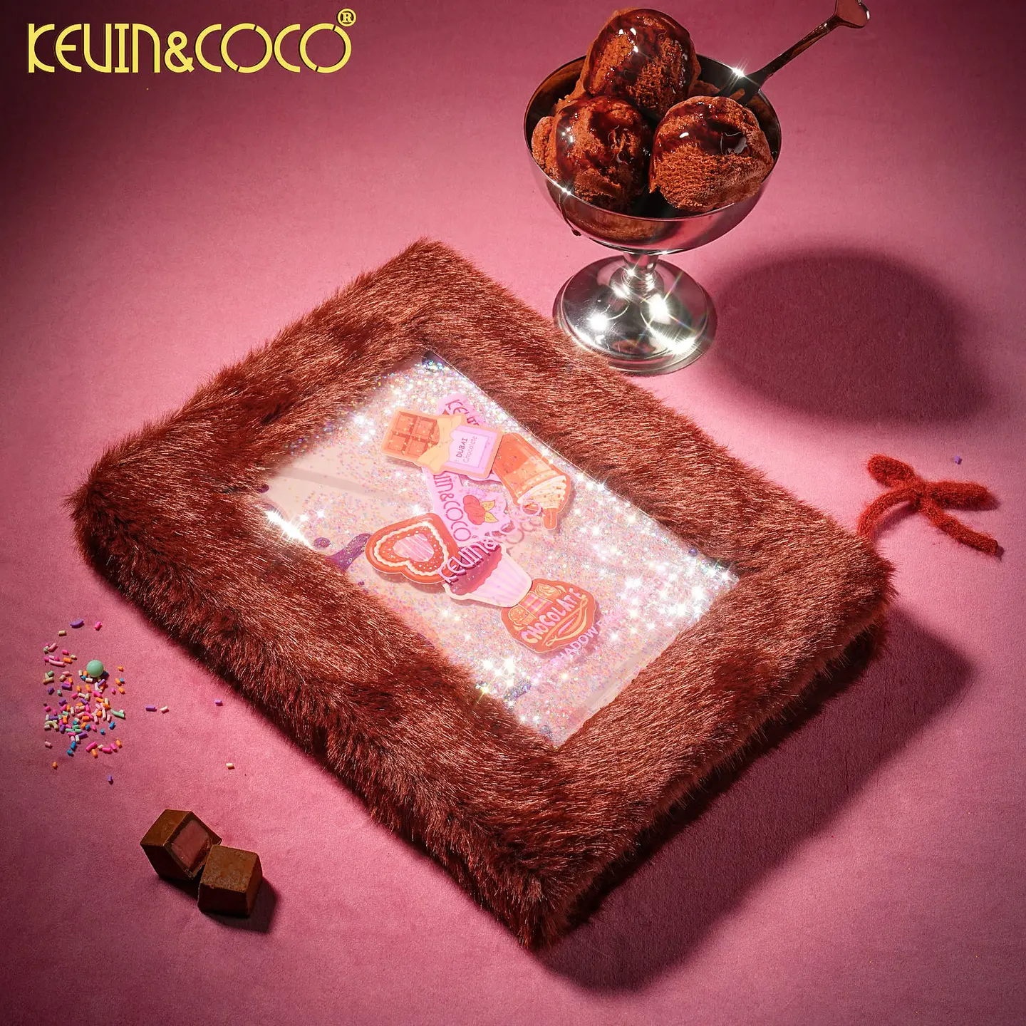 Paleta de sombras Cocoa Dreams de 76 colores kevin&coco 2