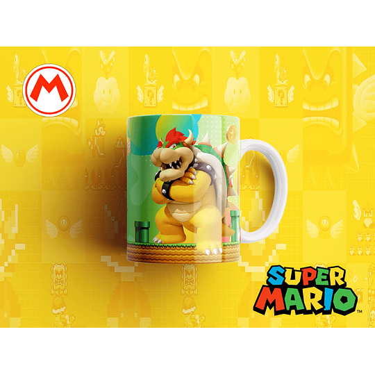 20 Diseños Plantillas Tazas Super Mario Bros Png 