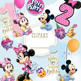 Imágenes Mickey y Minnie Png 300 dpi Clipart Transparente