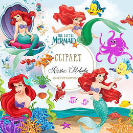 Imágenes Sirena Ariel Png 300 dpi Clipart Fondo Transparente