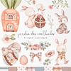 Imágenes Jardín de Conejos Acuarela Png, Images Rabbit Garden Png Clipart Watercolor 300 dpi