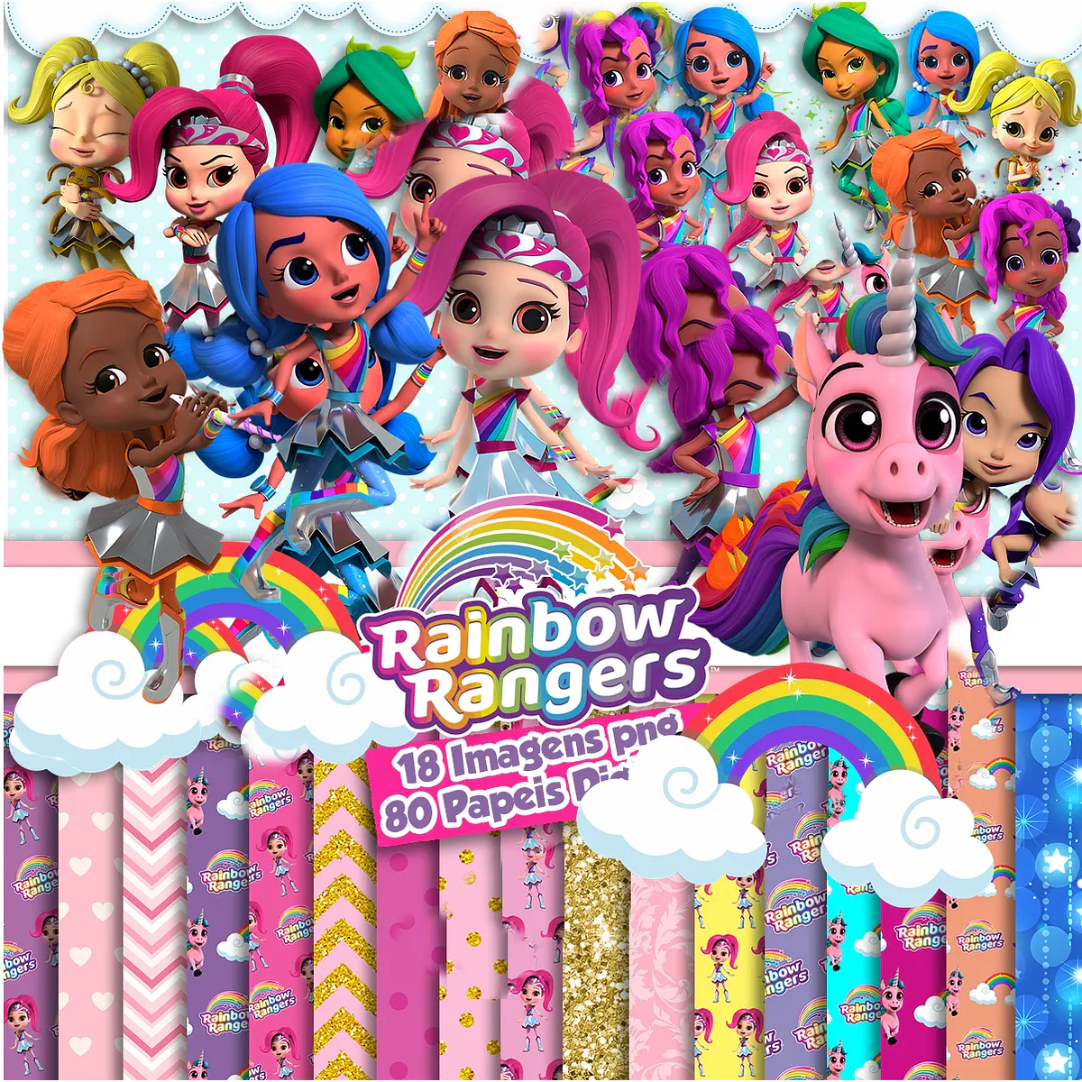 Imágenes Rainbow Rangers Png, Images Rainbow Rangers Png Cli