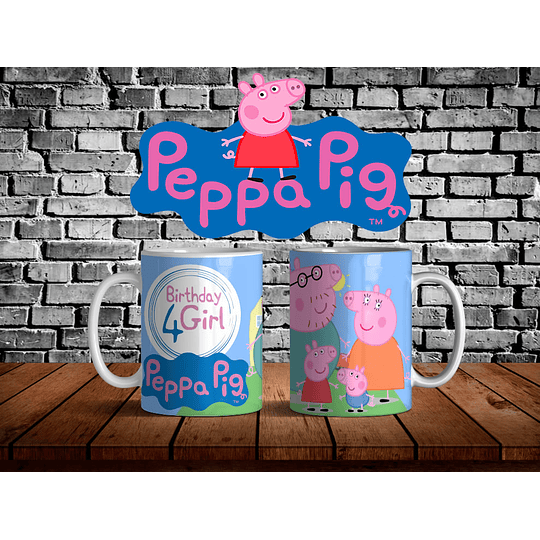 Plantilla de Invitación de Cumpleaños de Peppa Pig