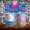 9 Diseños Plantillas Tazas Peppa Pig Cumpleaños Editable + Png