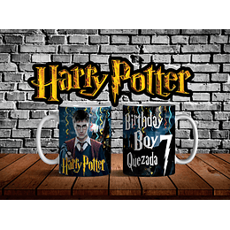 9 Diseños Plantillas Tazas Harry Potter Cumpleaños Editable + Png
