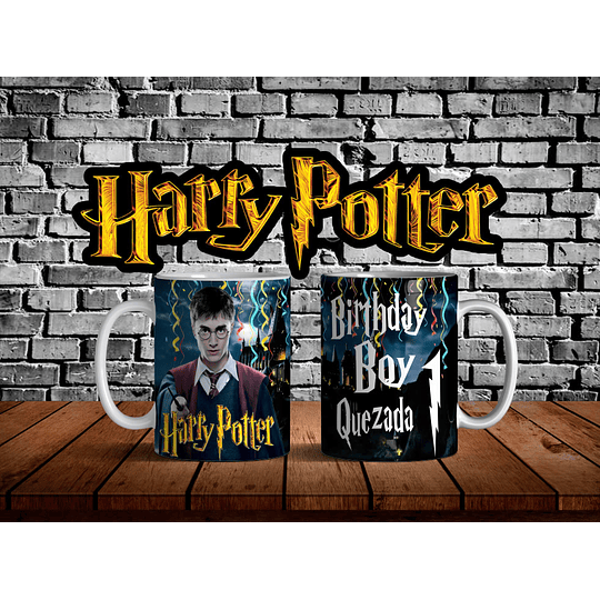 9 Diseños Plantillas Tazas Harry Potter Cumpleaños Editable