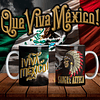 11 Diseños Plantillas Tazas Sangre Aztca Viva El México Editable + Png 