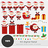 Imágenes  Merry Christmas kit Digital Png, Images Feliz Navidad Png Clipart 300 dpi 