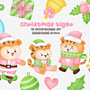 Imágenes Cute Christmas Tiger, New Year, Images Clipart Navideños Lindo tigre, Año Nuevo Png Clipart 300 dpi